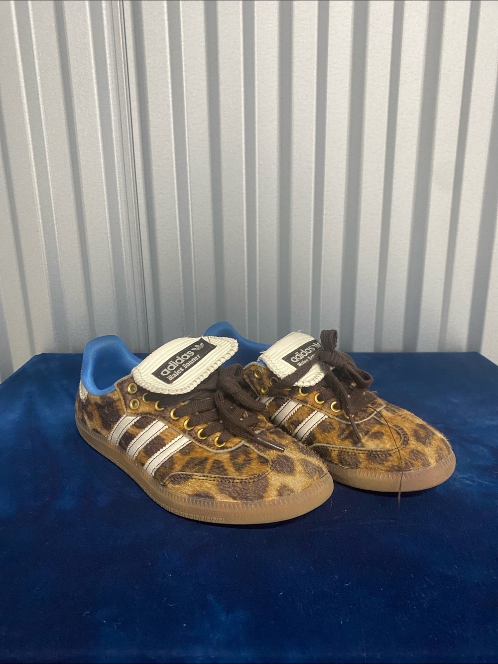 Adidas x Wales Bonner leopard print samba